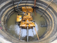 Máquina de extracción de tuberías en miniatura